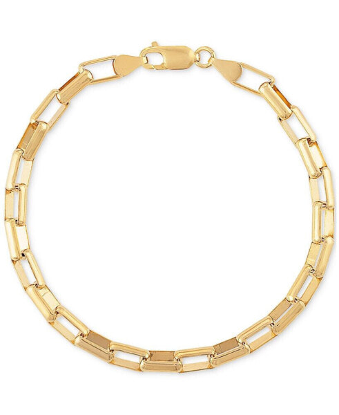 Elongated Box Link Chain Bracelet in 14k Gold-Plated Sterling Silver, Created for Macy's