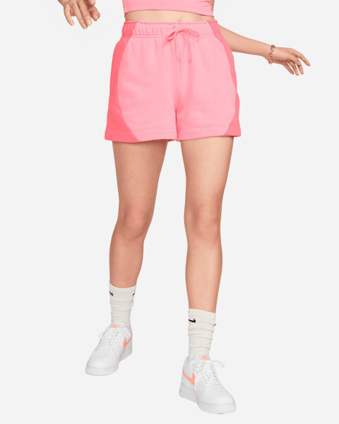 Nike Air Women's Mid-Rise Fleece Shorts - Pink