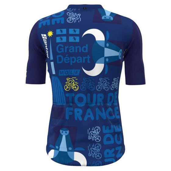 Майка коротким рукавом SANTINI Турин Тур де Франс 2024 официальная.