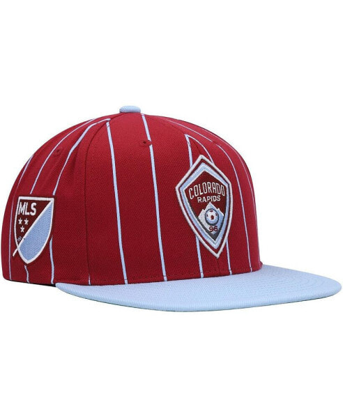 Men's Red Colorado Rapids Team Pin Snapback Hat