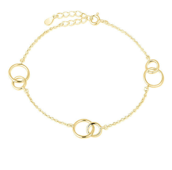 Браслет JVD Gold Linked Circles SVLB0181XH2GO.