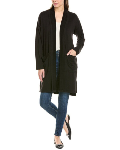 Eileen Fisher High Collar Long Jacket Women's