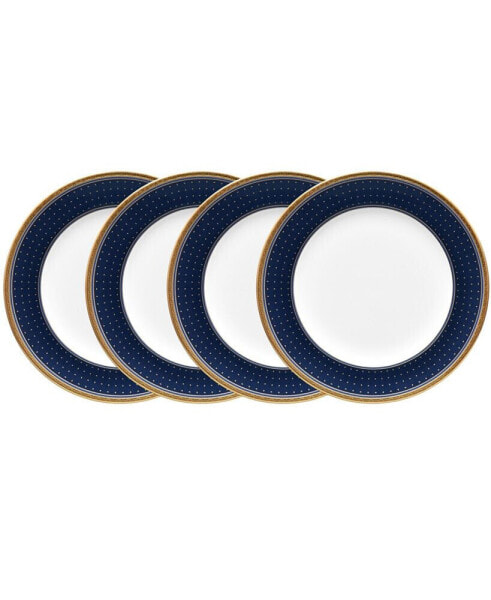 Blueshire Set of 4 Bread Butter and Appetizer Plates, Service For 4