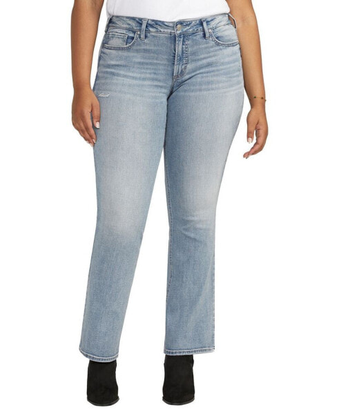 Джинсы джинсы Silver Jeans Co. plus Size Britt Low Rise Curvy Fit Slim Bootcut Jeans