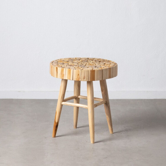 Вспомогательный стол Натуральный древесина тика 50 x 50 x 55 cm