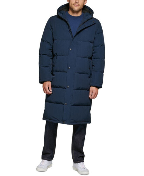 Men's Quilted Extra Long Parka Jacket