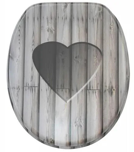 WC-Sitz Wooden Heart