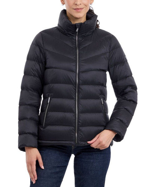 Women's Hooded Shine Packable Down Puffer Coat, Created for Macy's