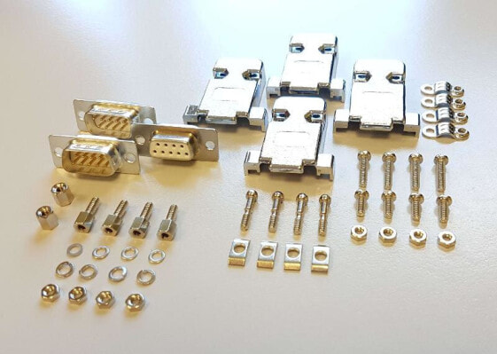 Разъем D-SUB 9-pin от BKL Electronic - серебристый - металлический - пластиковый - золотой - 1 A - 43 г