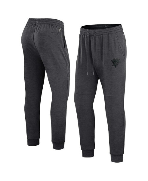 Брюки Fanatics мужские Питтсбург Пингвинс Authentic Pro Road Jogger в угольном цвете