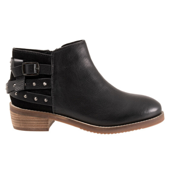 Softwalk Raleigh S2155-037 Womens Black Narrow Leather Ankle & Booties Boots