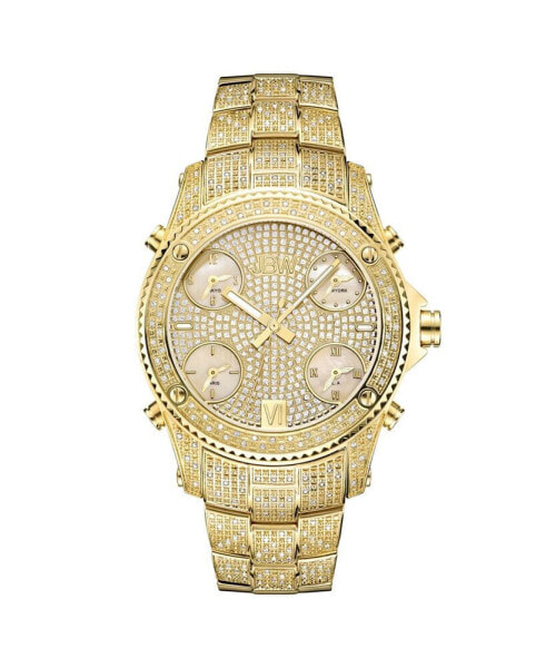 Men's Jet Setter Diamond (2 ct.t.w.) 18k Gold Plated Stainless Steel Watch