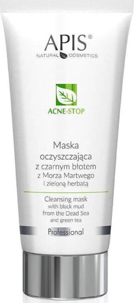 APIS Acne-Stop Maska Oczyszczająca Z Czarnym Błotem Z Morza Martwego I Zieloną Herbatą 200 ml