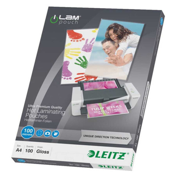 LEITZ A4 100 Microns Laminating Pouches 100 Units