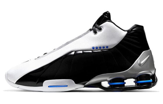 Кроссовки Nike Shox BB4 Black Patent (Белый, Черный)