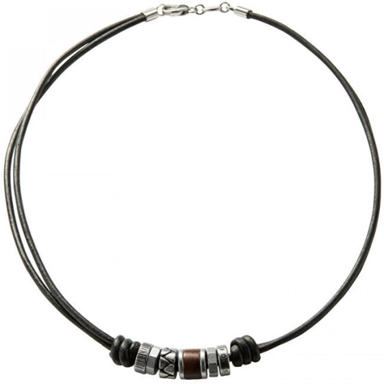 Leather necklace for men JF84068040