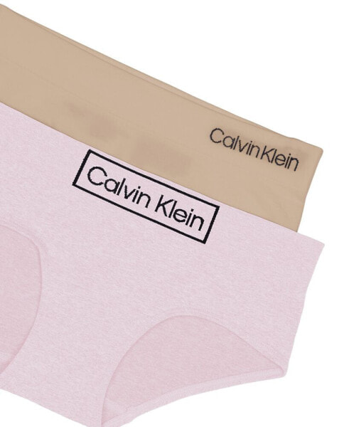 Calvin Klein Big Girls Seamless Hipster Briefs, Pack of 2