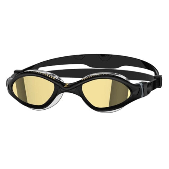 ZOGGS Tiger LSR+ Mirrored Gold Swimming Goggles