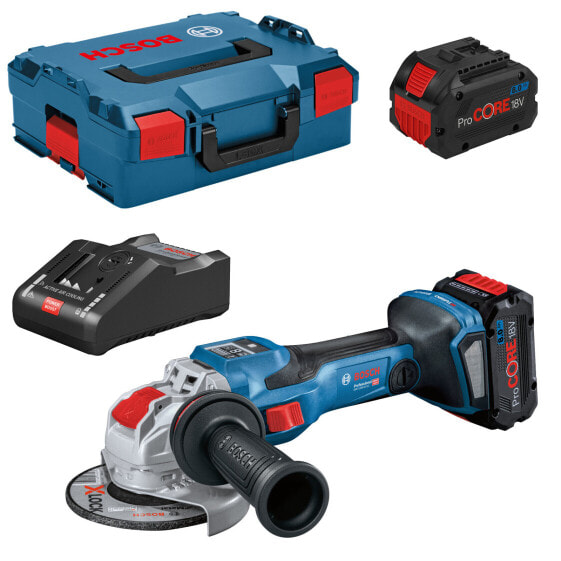 Bosch Akku-Winkelschleifer BITURBO GWX 18V-15 SC X-LOCK mit 2x 8,0 Ah in L-BOXX