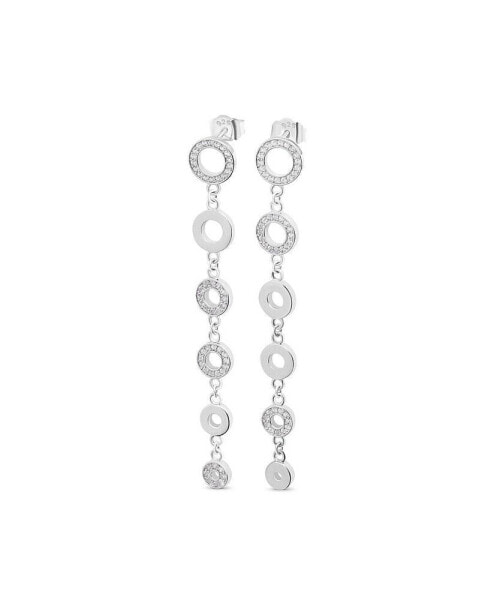 Art Deco Halo Drop Earrings