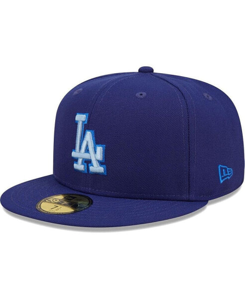 Men's Royal Los Angeles Dodgers Monochrome Camo 59FIFTY Fitted Hat