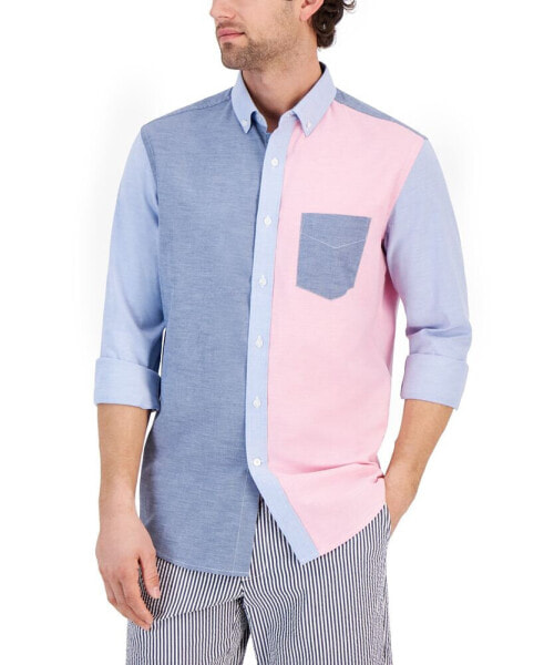 Men's Multicolor Block Oxford Shirt, Created for Macy's