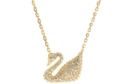 Ожерелье Swarovski Crystal Gold Plated Swan Necklace 5063921