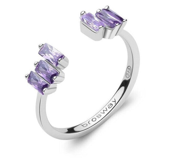 FMP15 Fancy Magic Purple Sparkling Open Ring