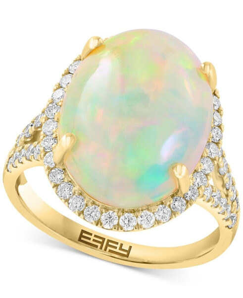 Кольцо EFFY Ethiopian Opal и бриллианты