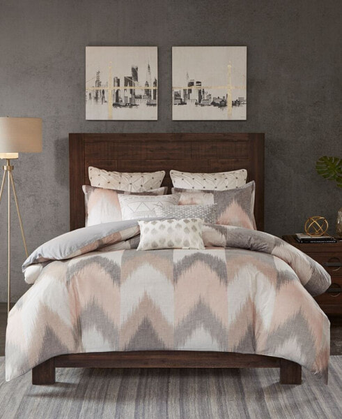 Alpine Chevron Stripe 3-Pc. Duvet Cover Set, King/California King