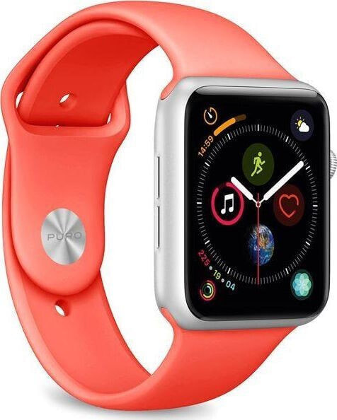 Puro PURO ICON Apple Watch Band - Elastyczny pasek sportowy do Apple Watch 38 / 40 mm (S/M & M/L) (Living Coral)