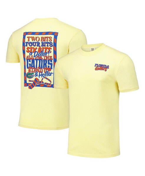 Men's and Women's Yellow Florida Gators Hyper Local Two Bits Twenty-Three T-Shirt