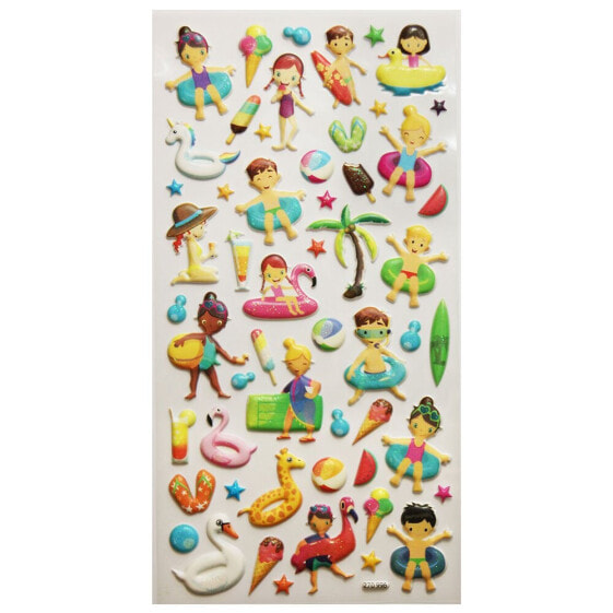 GLOBAL GIFT Tweeny Foamy Bañistas Stickers