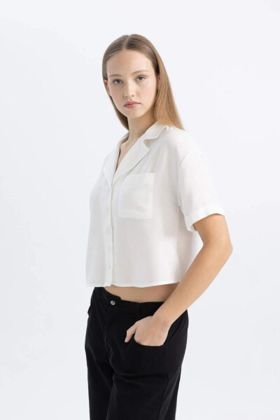 Kadın Beyaz Gömlek - C3751ax/wt32