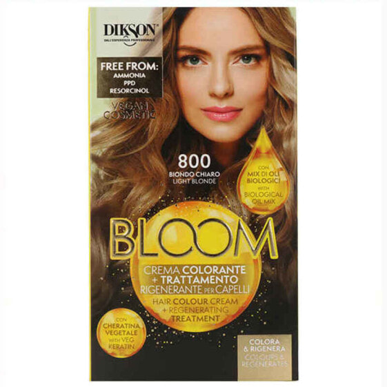 Dikson Bloom Color Cream N 800 Крем-краска для волос с натуральными маслами Без аммиака, оттенок чистый светлый