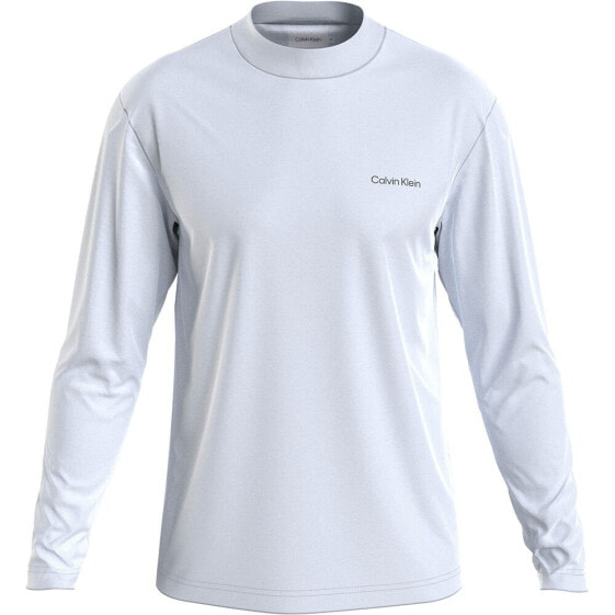 CALVIN KLEIN Micro Logo long sleeve high neck T-shirt