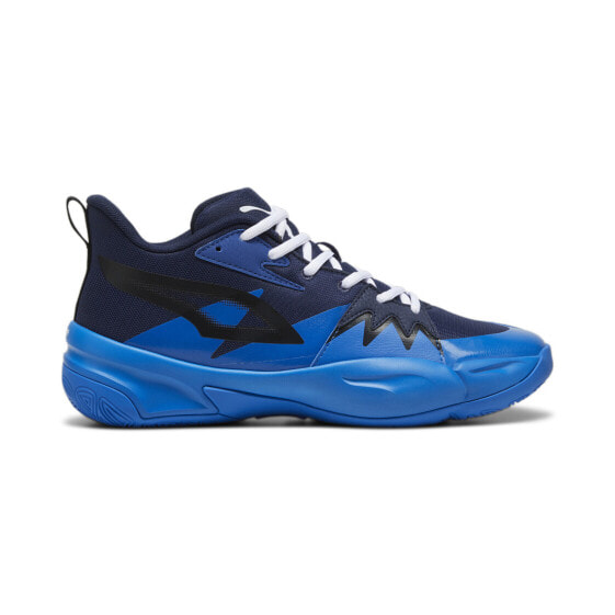Puma Genetics 37997406 Mens Blue Nylon Lace Up Lifestyle Sneakers Shoes