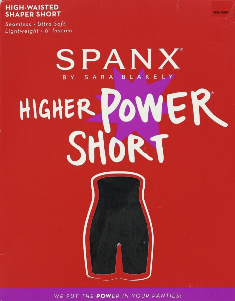 Корректирующее белье Spanx 242470 Женские шорты Higher Power Ultra Soft черного цвета размер S