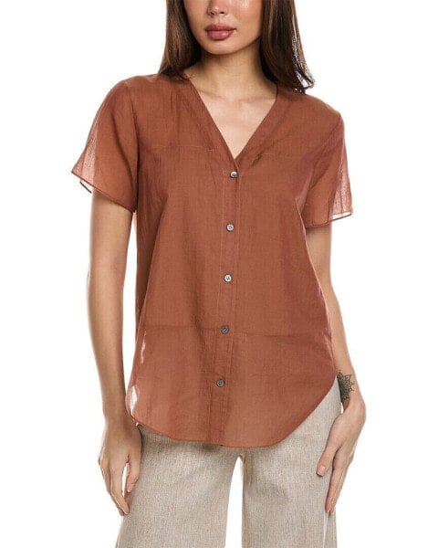 Theory Shirt Women's Brown P