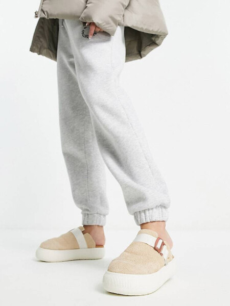 Puma Suede Mayu mules in beige