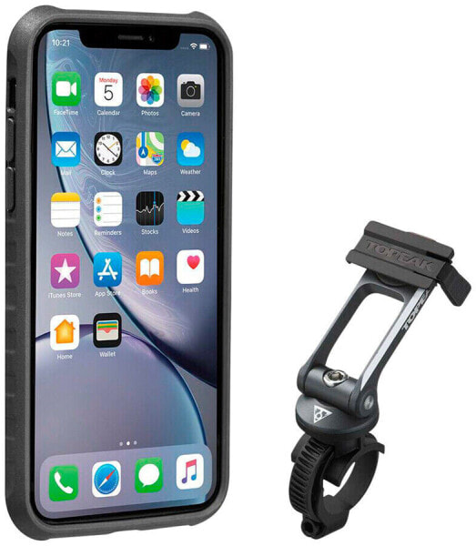 Велоспорт Topeak Ridecase с креплением для iPhone XR, черный/серый