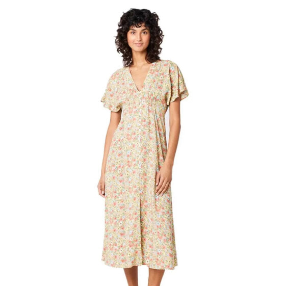 RIP CURL Sea Of Dreams Maxis Short Sleeve Long Dress