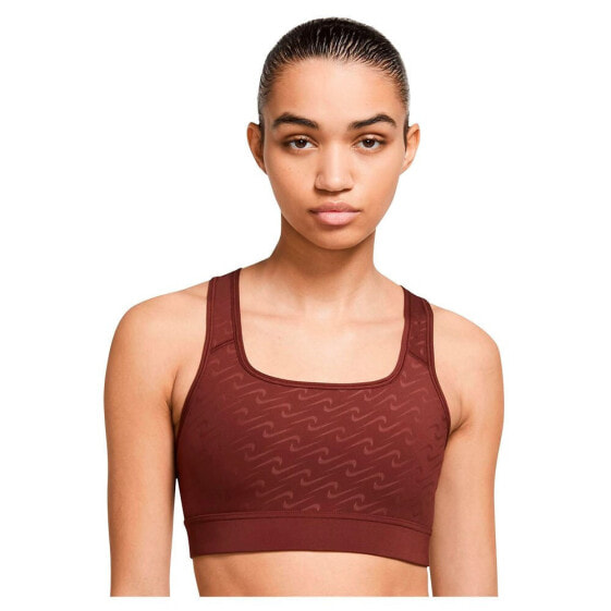 NIKE Dri Fit Swoosh Icon Clash Aop Sports Bra