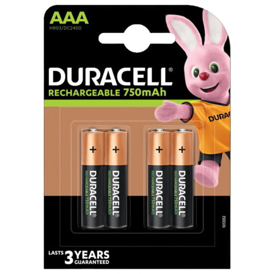 Аккумуляторные батарейки DURACELL LR03 750 mAh