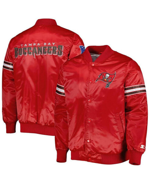 Куртка мужская Starter Красная Tampa Bay Buccaneers "Выбор и прокрутка" полная застежка