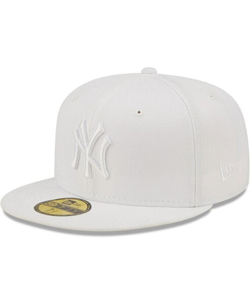 Men's New York Yankees White on White 59FIFTY Fitted Hat