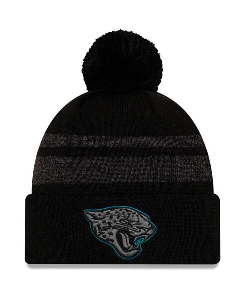 Men's Black Jacksonville Jaguars Dispatch Cuffed Knit Hat with Pom