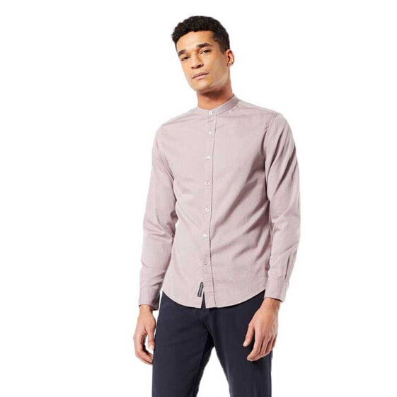 DOCKERS Slim Band Collar Long Sleeve Shirt