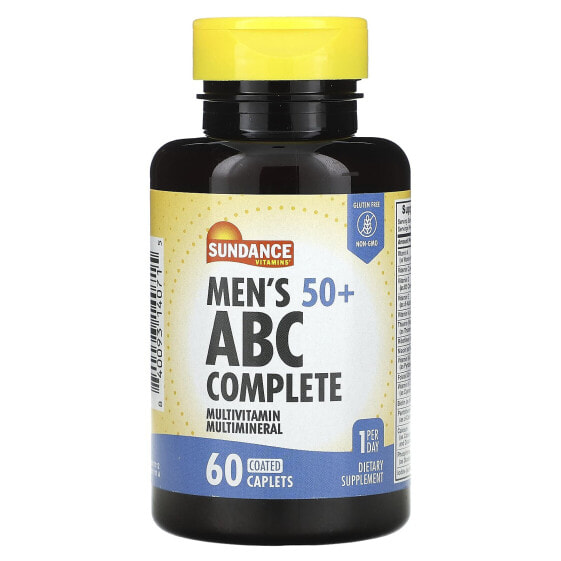 Мужские витамины Sundance Vitamins 50+, ABC Complete Мультивитамин, Мультивитамины, 60 плёнчатых таблеток