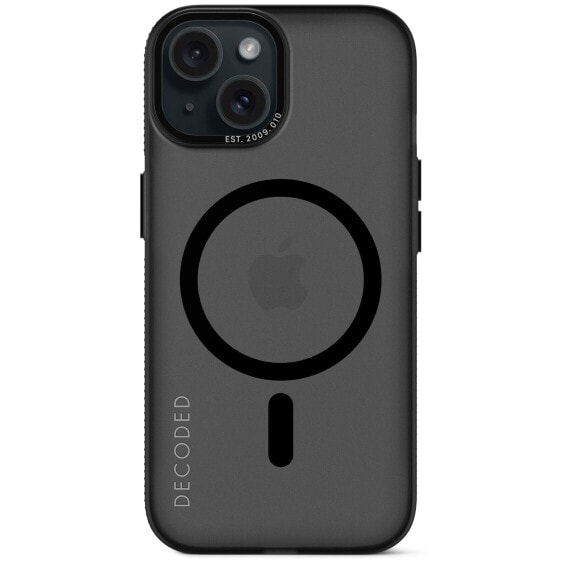 Чехол для iPhone 15 Decoded черный из переработанного пластика